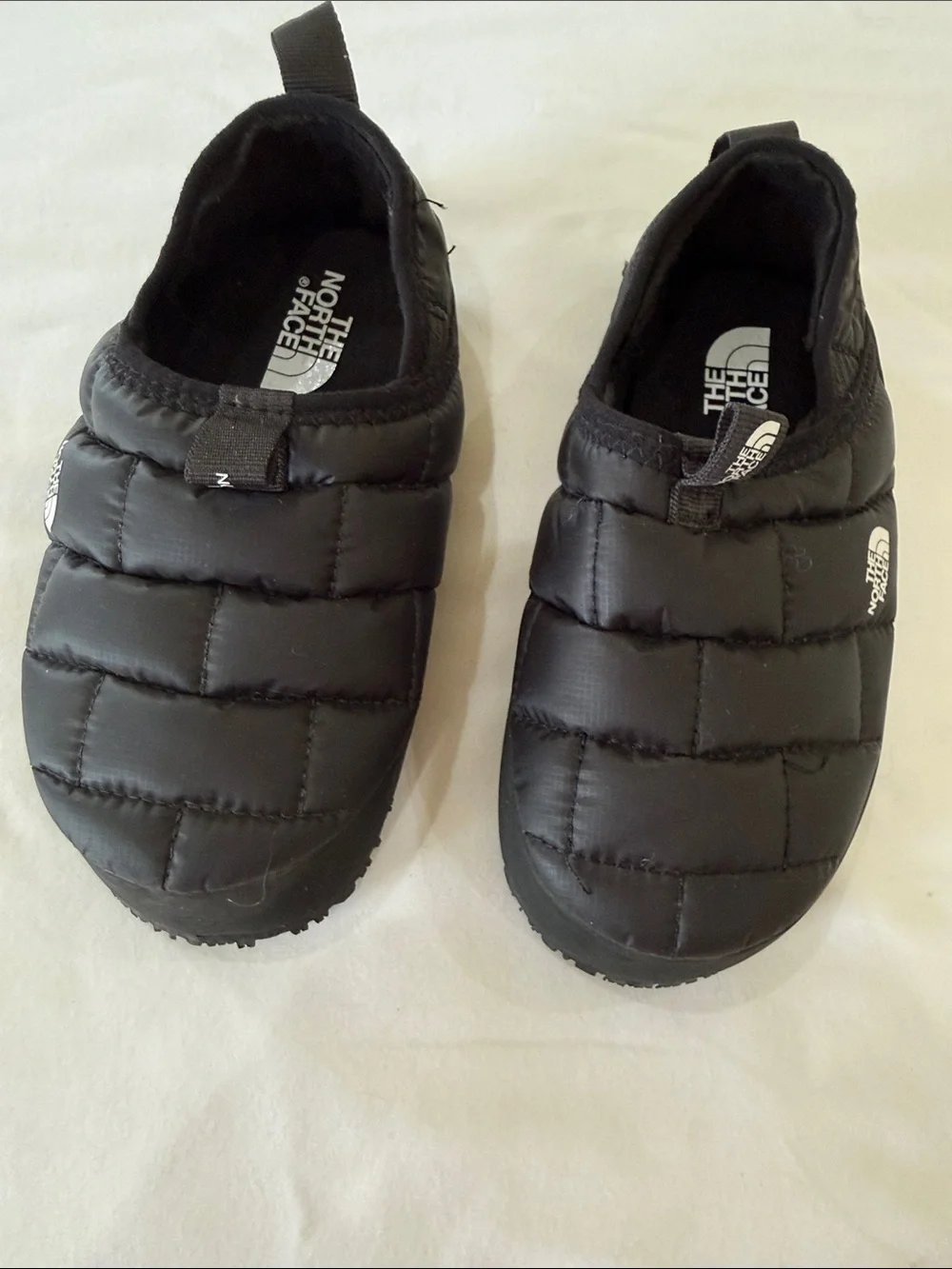 The North Face Quilted Slip-On Puffer Shoes - Black